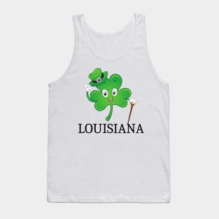 St Patrick&#39;s  Irish Shamrock louisiana, Irish Gift for Wife Tank Top